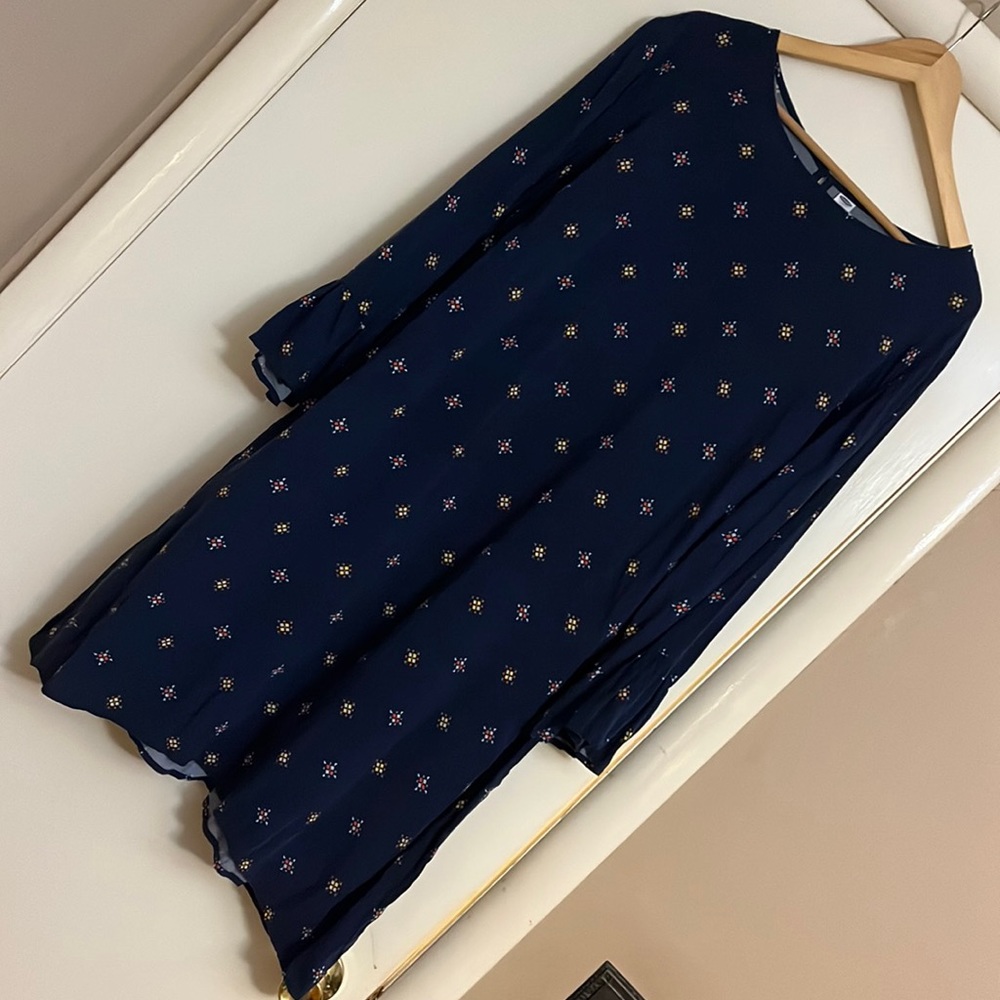 GUC OLD NAVY Long Sleeve Straight Line Dress-XXL